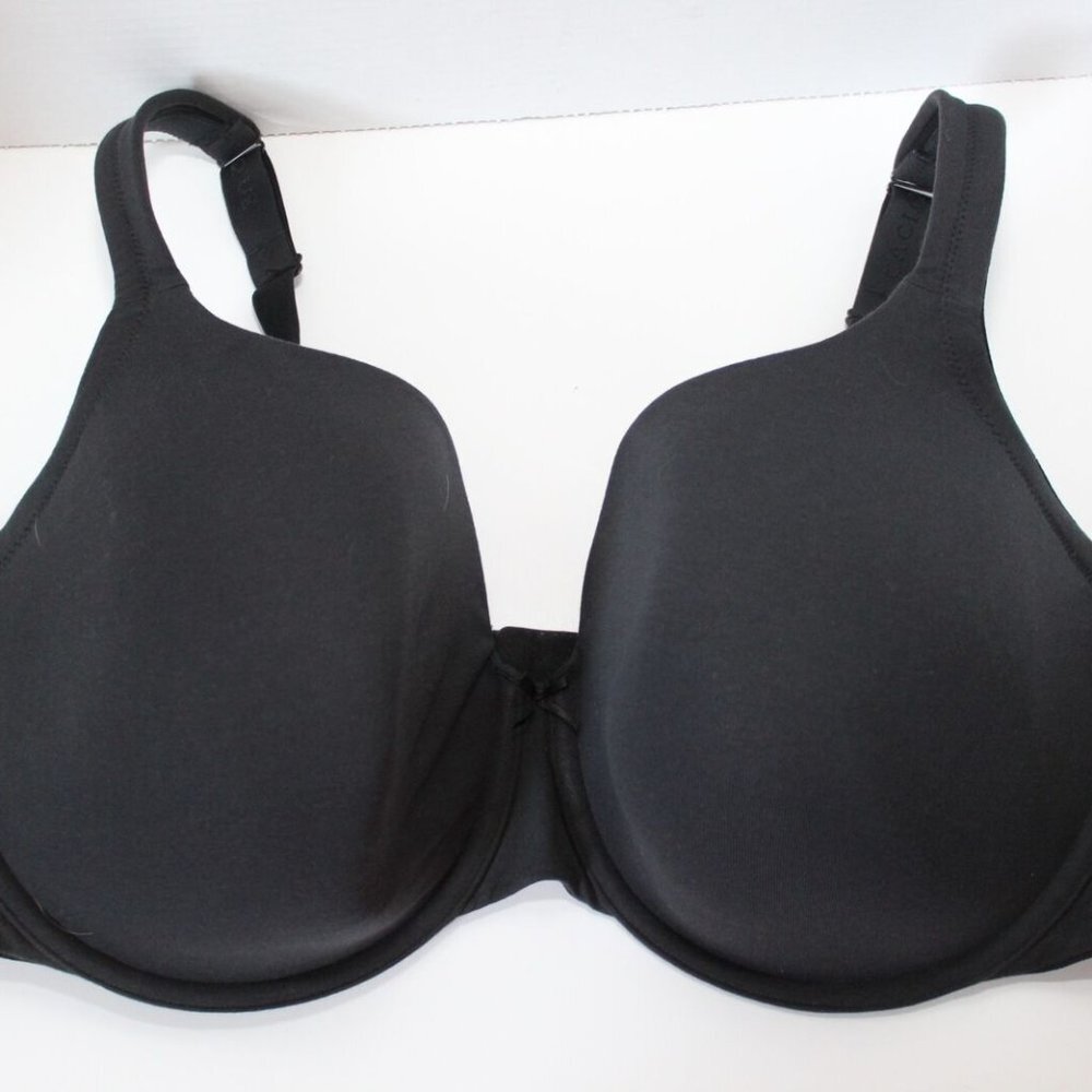 ✨2/$20 Cacique Lane Bryant Lightly Lined Full Coverage Bra Black Size 46DDD - Picture 2 of 11